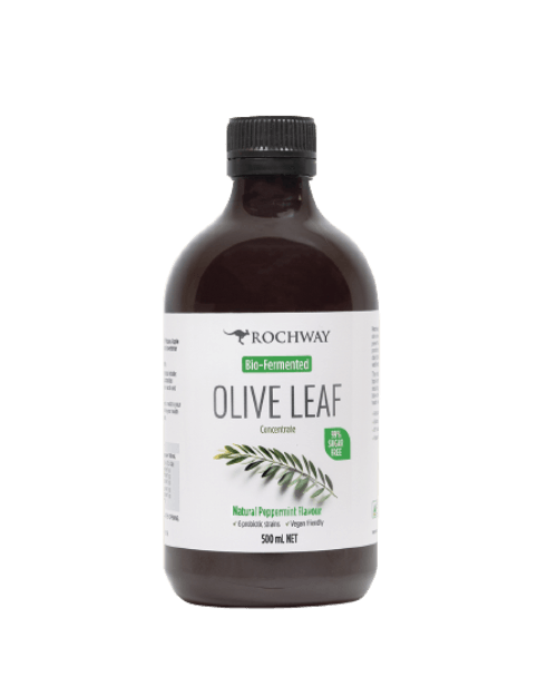 Rochway Olive Leaf Extract Peppermint 500ML - OhYouLuckyDuck.com.au