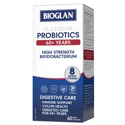 Bioglan Platinum Probiotics 60+ Years 60 Caps - OhYouLuckyDuck.com.au