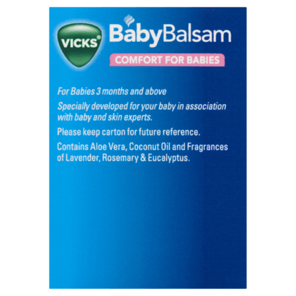 Vicks Baby Balsam Comfort For Babies 100g - OhYouLuckyDuck.com.au