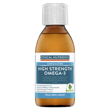 Ethical Nutrients High Strength Omega-3 Fresh Mint 170ml - OhYouLuckyDuck.com.au