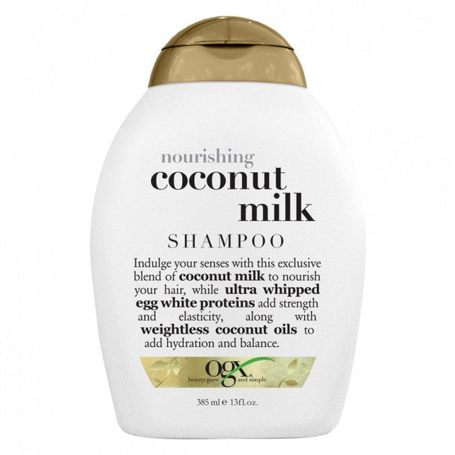 OGX Nourishing + Hydrating Coconut Milk Shampoo For Dry Hair 385ml - OhYouLuckyDuck.com.au