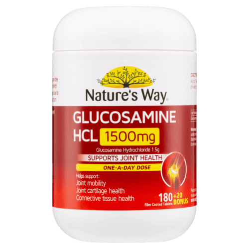 Natures Way Glucosamine 1500mg 180 plus 20 Tablets - OhYouLuckyDuck.com.au