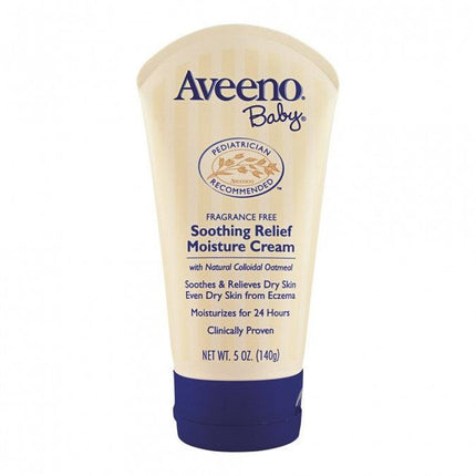 Aveeno Baby Fragrance Free Soothing Relief Moisture Cream 140g - OhYouLuckyDuck.com.au