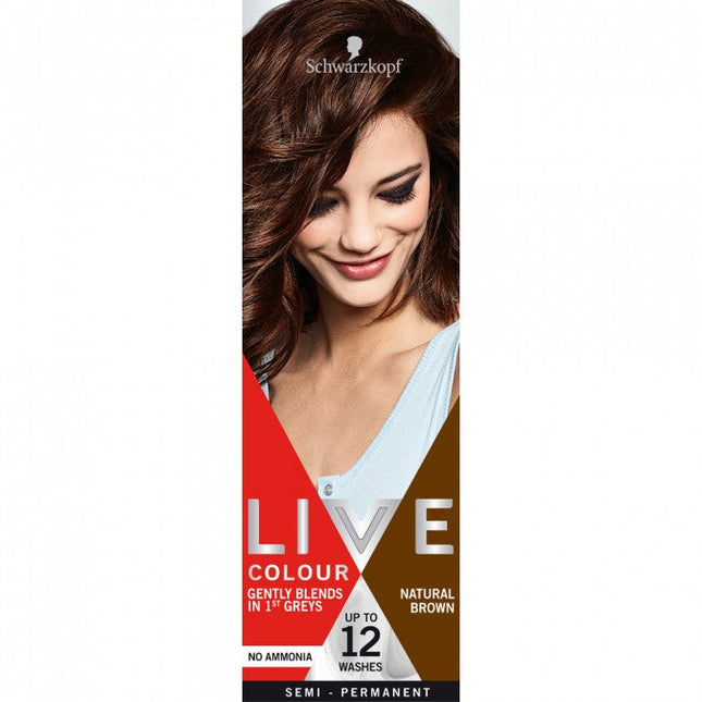 Schwarzkopf Live Colour Natural Brown 75ml - OhYouLuckyDuck.com.au