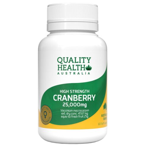 Quality Health Cranberry 25000mg 60 Capsules - OhYouLuckyDuck.com.au