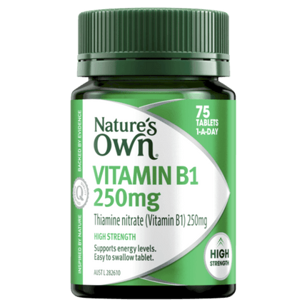 Natures Own Vitamin B1 250mg 75 Tablets - OhYouLuckyDuck.com.au