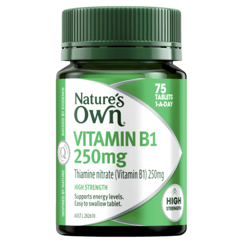 Natures Own Vitamin B1 250mg 75 Tablets - OhYouLuckyDuck.com.au