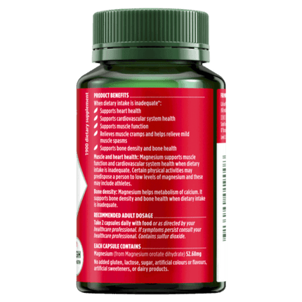 Natures Own High Strength Magnesium Orotate 60 Capsules - OhYouLuckyDuck.com.au