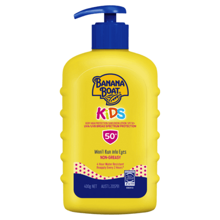 Banana Boat Kids Lotion SPF 50+ Pump 400g - OhYouLuckyDuck.com.au