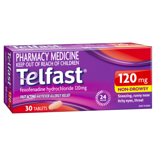 Telfast 120MG Tabs 30 - OhYouLuckyDuck.com.au