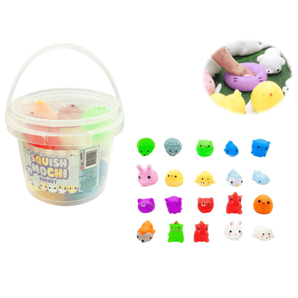 Squish Mochi Bucket 20 Pieces
