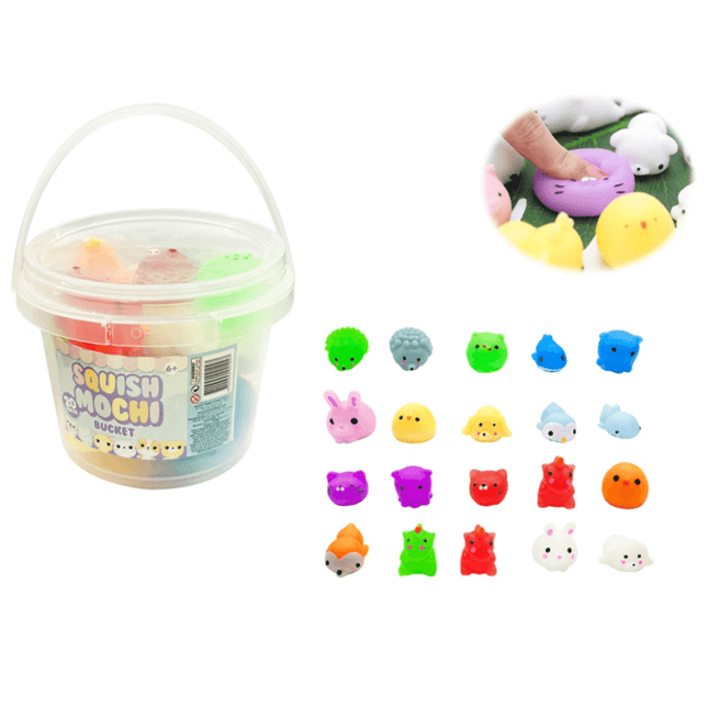 Squish Mochi Bucket 20 Pieces