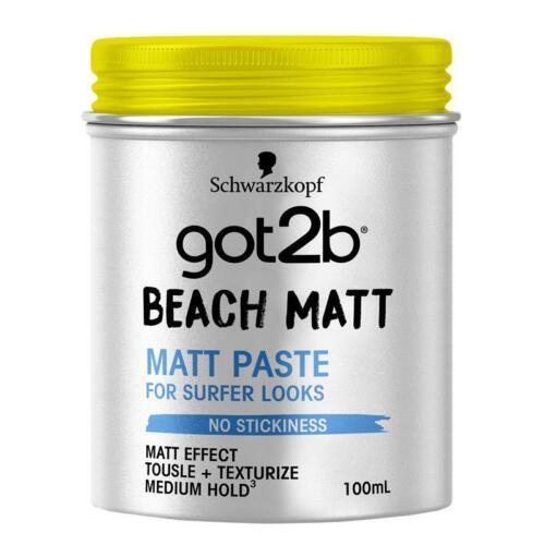 Schwarzkopf Got2b Matt Paste Beach Matt 100mL - OhYouLuckyDuck.com.au