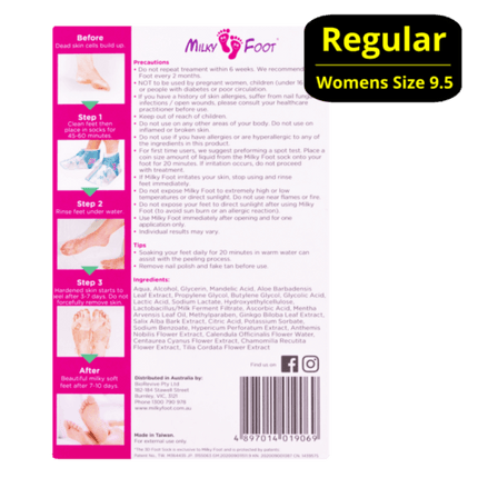 Milky Foot Intense Exfoliating Foot Pad Regular - OhYouLuckyDuck.com.au