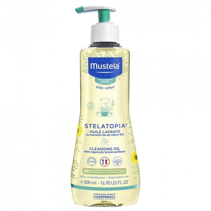 Mustela Stelatopia Cleansing Oil 500ml - OhYouLuckyDuck.com.au