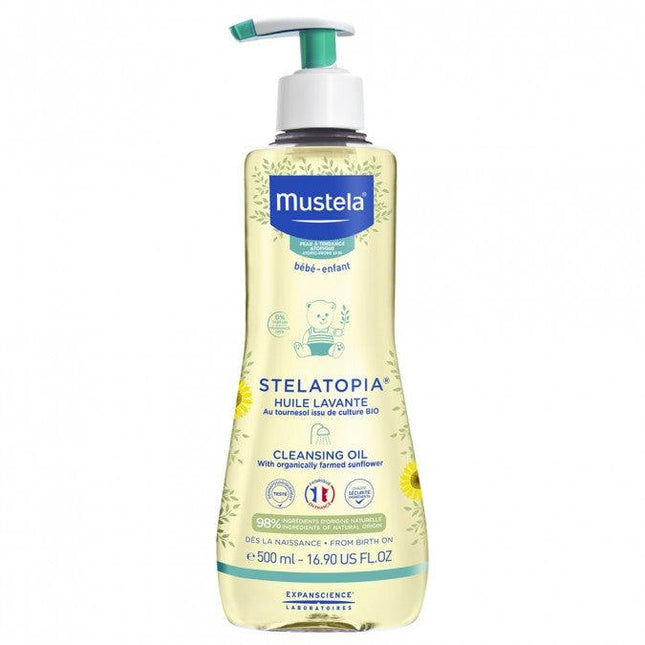 Mustela Stelatopia Cleansing Oil 500ml - OhYouLuckyDuck.com.au