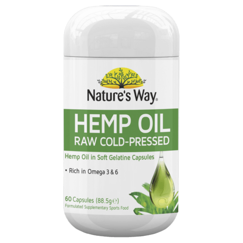 Nature's Way Hemp Oil 60 Capsules - OhYouLuckyDuck.com.au