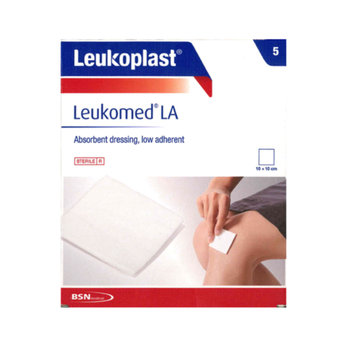 Leukoplast Leukomed Low Adherent 5 Pack - 10 x 10cm - OhYouLuckyDuck.com.au