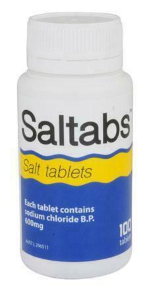 Saltabs 600mg Salt Replacement 100 Tablets - OhYouLuckyDuck.com.au