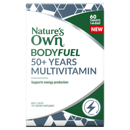 Natures Own Bodyfuel 50+ Years Multivitamin 60 Tablets - OhYouLuckyDuck.com.au