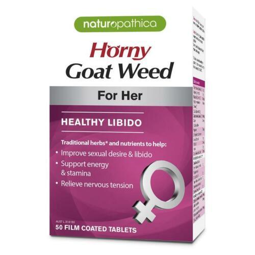 Naturopathica Horny Goat Weed For Her 50 Tablets - OhYouLuckyDuck.com.au