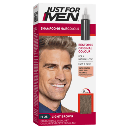 Just For Men Shampoo-In Hair Colour Medium Dark Brown - OhYouLuckyDuck.com.au
