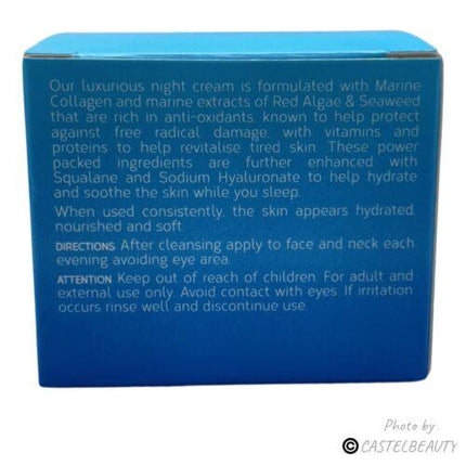 SHE Aromatherapy Marine Collagen Night Cream with Red Algae 50ml - OhYouLuckyDuck.com.au