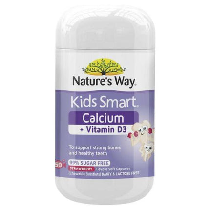 Nature’s Way Kids Smart Calcium + Vitamin D3 Burstlets 50 - OhYouLuckyDuck.com.au