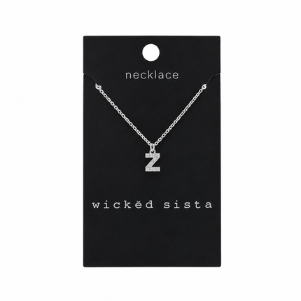 Wicked Sista Z Initial Necklace