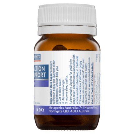 Ethical Nutrients Triple Action Sleep Support 30 Tablets - OhYouLuckyDuck.com.au