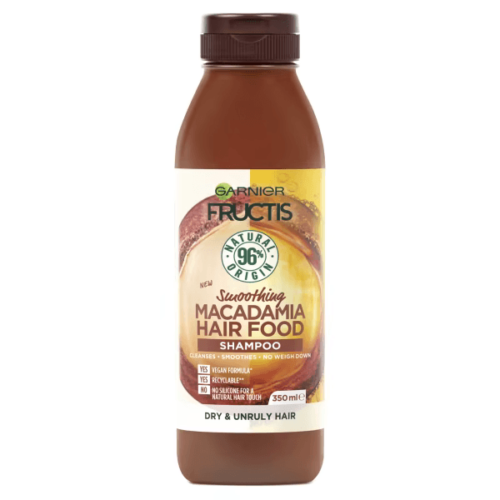 Garnier Fructis Hair Food Smoothing Macadamia Shampoo For Unruly Hair 350ml - OhYouLuckyDuck.com.au