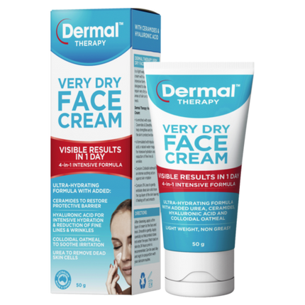 Dermal Therapy Very Dry Face Cream 50g - OhYouLuckyDuck.com.au