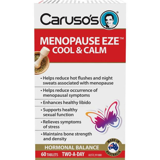 Caruso's Menopause Eze Cool & Calm Tabs 60 - OhYouLuckyDuck.com.au