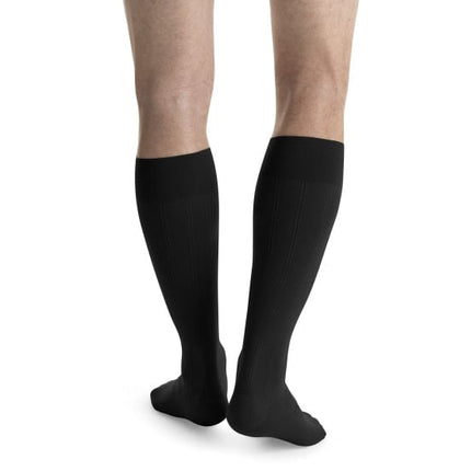 Jobst For Men Casual Knee High Medium Black 15-20 Mmhg