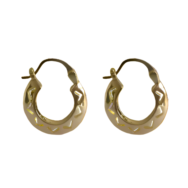 Adnohr Open Cut Hoop Gold Fe4324 16MM