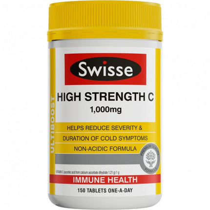 Swisse Ultiboost High Strength C Tabs 150 - OhYouLuckyDuck.com.au