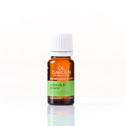 Oil Garden Essential Oil Blend Refresh & Renew 12ml - OhYouLuckyDuck.com.au