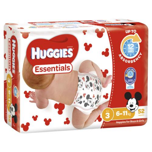 Huggies Nappy Essential Crawler Size 3 52 - OhYouLuckyDuck.com.au
