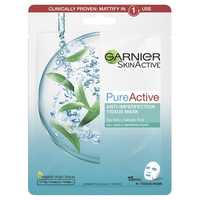 Garnier Pure Active Anti Imperfection Sheet Mask - OhYouLuckyDuck.com.au
