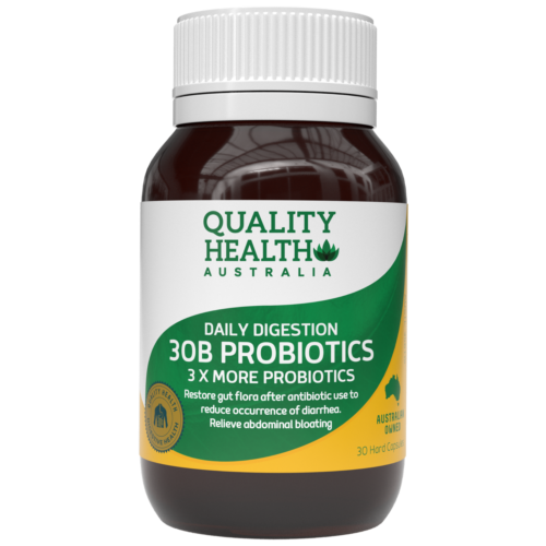 Quality Health Australia Daily Digestion 30B Probiotics 30 Capsules - OhYouLuckyDuck.com.au