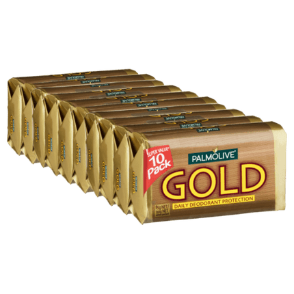 Palmolive Daily Deodorant Protection Soap Gold 10 Pack - OhYouLuckyDuck.com.au