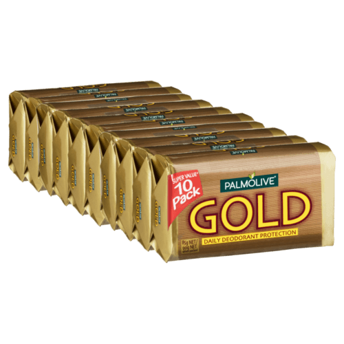 Palmolive Daily Deodorant Protection Soap Gold 10 Pack - OhYouLuckyDuck.com.au