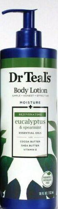 Dr Teal's Body Lotion, Moisture + Rejuvenating, Eucalyptus & Spearmint - 532mL - OhYouLuckyDuck.com.au