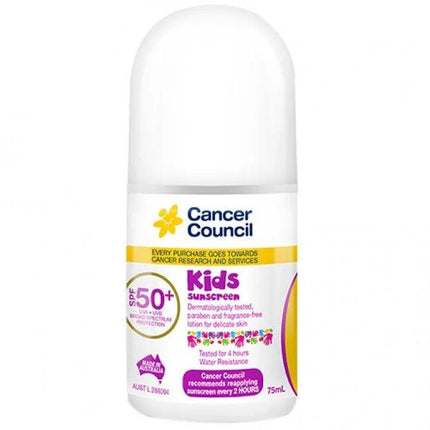 Cancer Council Kids Sunscreen SPF50+ Roll On 75ml - OhYouLuckyDuck.com.au