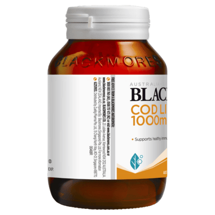 Blackmores Cod Liver Oil 1000mg 80 Capsules - OhYouLuckyDuck.com.au