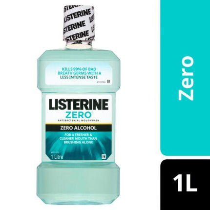 Listerine Zero Mouthwash 1 Litre - OhYouLuckyDuck.com.au