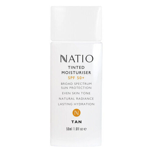 Natio Tinted Moisturiser SPF50 Tan - OhYouLuckyDuck.com.au