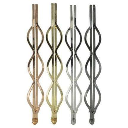 Lady Jayne Metallic Swirly Slides 4 Pack - OhYouLuckyDuck.com.au
