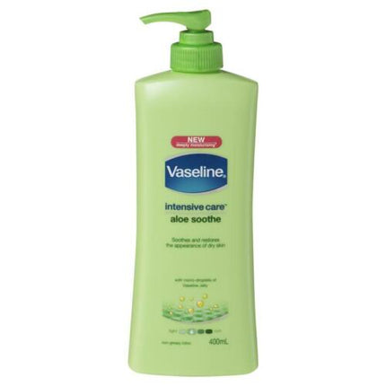Vaseline Intensive care Body Lotion Aloe Soothe 400ML - OhYouLuckyDuck.com.au