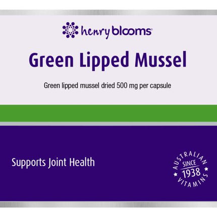 Henry Blooms Green Lipped Mussel 120 Capsules